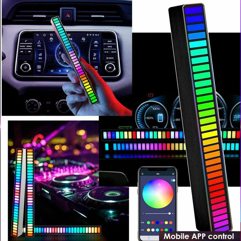 Led Home voz-controlador de ritmo, tira de luz música, controle de som atmosfera  led, festa decoração do carro e muito mais!